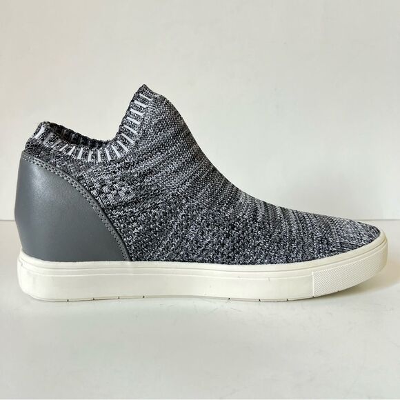 Brash Elisha Sock Knit Fashion No Tie Slip-on Gray Skater Sneaker Shoe Size 9.5 - Picture 2 of 10